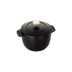 Mini-Cocotte rice cooking pot, cast iron, 12cm/0.75L, Black - Staub