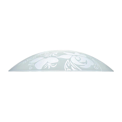 Prezent 45141 - Zamensko staklo za luster PLATE E27, prečnik 45 cm, prozirno/belo