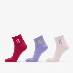 Nogavice On Logo Sock Mid 3-Pack Orchid/ Comet L