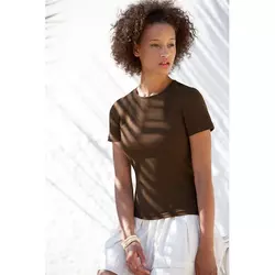 FRUIT OF THE LOOM Ženska Majica Lady-Fit Crew Neck Tee Chocolate 610560CQ