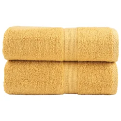 Premium ručnici za pranje SOLUND 2 kom. zlatne boje 30x30 cm 600 g/m2