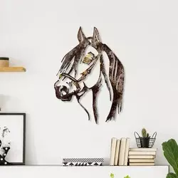 Wallity Zidna dekoracija Horse-2, 38x53 cm, Braon