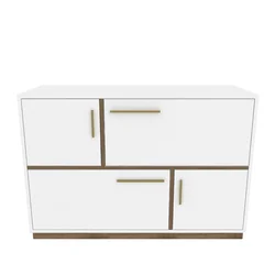 Hanah Home Konzola Mares, 120x81,6 x45 cm, Bela-orah