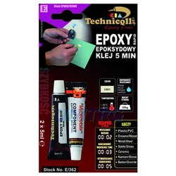 Technicqll E-362 Ljepilo Epok 5min E-362 2x5ml
