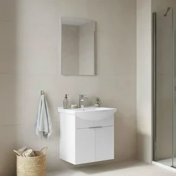 HANAH HOME Kupatilski ormarić sa umivaonikom i ogledalom (2 komada) Purus 55 317