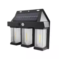 Solarna LED lampa sa senzorom pokreta 2W 3x filament topla bela