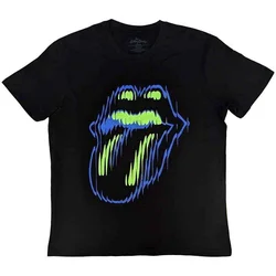 The Rolling Stones Distorted Tongue (Back Print) Black L Majica