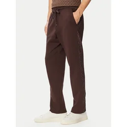 MICHAEL Michael Kors Spodnji del trenirke CF552Q65MF Temno rjava Regular Fit