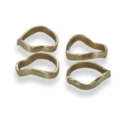 Kovinski obročki za prtičke v kompletu 4 ks Charm – S|P Collection