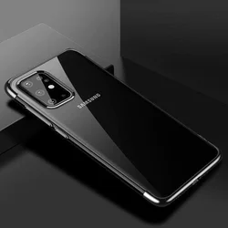 Futrola Clear Color s obojenim rubom za Samsung Galaxy A72 4G/Galaxy A72 5G - Crna KP10810