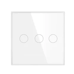 SmartHome Prekidač za svetlo, 3 tastera, Beli
