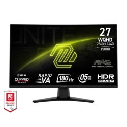 MSI gaming monitor MAG 274CQF 2560x1440 WQHD, VA, 180Hz, DP/2XHDMI ,1500R Zakrivljen