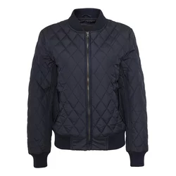 Womens Diamond Quilt Jacket Blue