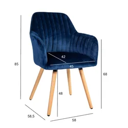 Homestar Stol ARIEL temno moder