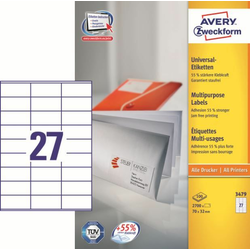 Avery Zweckform etikete 3479, 70x32 mm