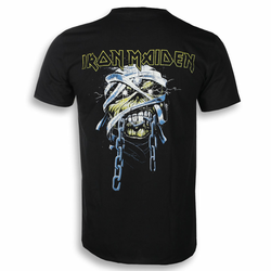 Metal majica moška Iron Maiden - Powerslave Head & Logo - ROCK OFF - IMTEE78MB