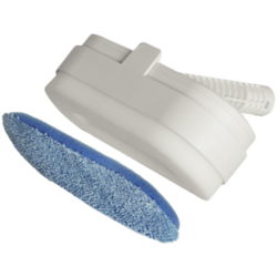 Two-in-one oval brush for steam mop SM1
