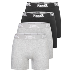 LONSDALE Boksarice  pegasto siva / črna / bela