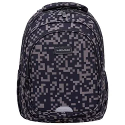 Ranac đački anatomski 2zipa 1džep veći Grey Bricks 24.Head crno-sivi