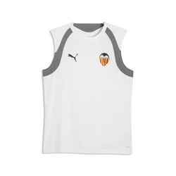 PUMA Valencia CF Training Jersey Men, Sport, White/Flat Medium Gray, L