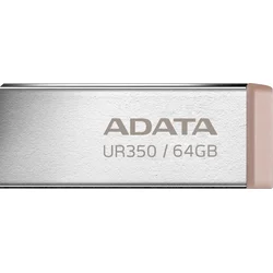 ADATA UR350/64GB/USB 3.2/USB-A/Hnědá