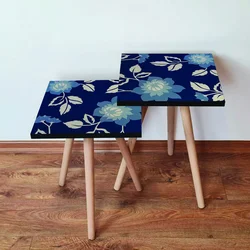 Hanah Home Set klub stočića 2Shp60, 2 komada, Plavi
