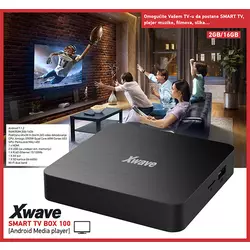 Smart TV Box 100/QuadCore/4K/Android 7.1.2/2GB/16GB/HDMi/RJ45/Wireless/2xUSB/SD card/Google smart