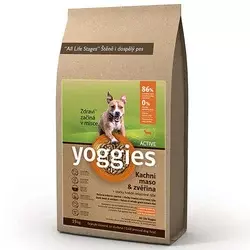 Yoggies Active – RACA & JELEN, velike granule 15 Kg