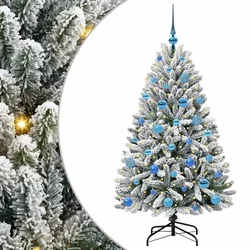 Umjetno božićno drvce Zelena i bijela 150 cm PVC i metal