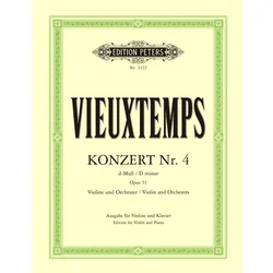 VIEUXTEMPS : note KONZERT NR.4 D-MOLL OP.31