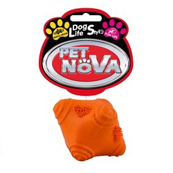 Igrača Pet Nova Crazy Ball – oranžna, 5 cm