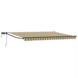 Ručna zlačivna tenda s LED diodama 5 x 3 m
