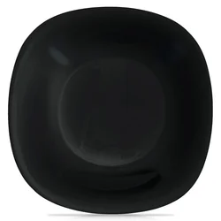 Northix Globok steklen krožnik črn LUNA 21,5 cm, 650 ml