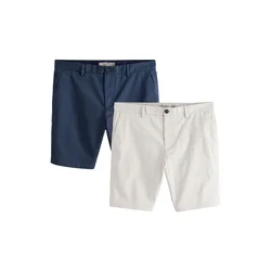 Next Chino hlače ecru/temno modra