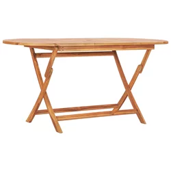 Sklopivi vrtni stol 160 x 80 x 75 cm od masivne tikovine