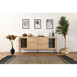 Hanah Home Komoda Wire 180x81x41cm Hrast