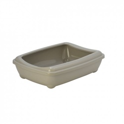 Moderna Toalet za mačke sa ramom Arist-O-Tray + Rim, L, Sivi