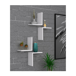 HANAH HOME Zidna polica Face White