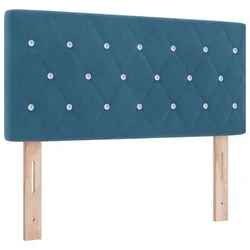 Vidaxl Vzglavje Temno modra 90 cm Žamet