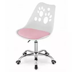 ModernHome Stolica PRINT, Roze-bela