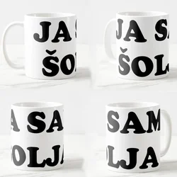 Keramicka JA SAM šolja, 330ml, Bela