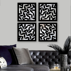 Wallity Set ogledala SYH1097258921, Crni