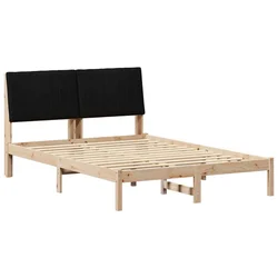Vidaxl Konstrukcija postelje Rjava 135 x 190 cm Masivno borovo les