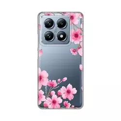 Torbica Silikonska Print Skin za Xiaomi 14T Pro Rose Flowers