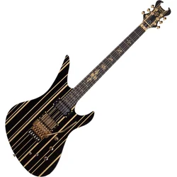 Schecter Synyster Custom-S Black/Gold Pinstripes Električna kitara