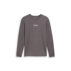 TOM TAILOR DENIM Majica antracit/bela