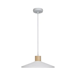 Ledvance - Lestenec na vrvici DECOR PLASTER 1xE27/25W/230V pr. 32 cm mavec bela