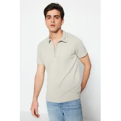 Trendyol Muška majica Tmnss23Po00019, Siva