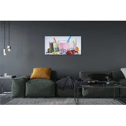tulup.si Slika na platnu Mlečni napitki s sadjem 100x50 cm