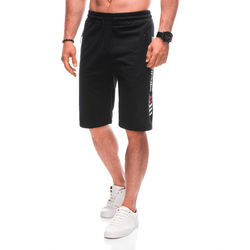 Edoti Moške športne hlače W494 črne MDN125554 L